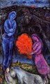 Saint Paul de Vance at Sunset Zeitgenosse Marc Chagall